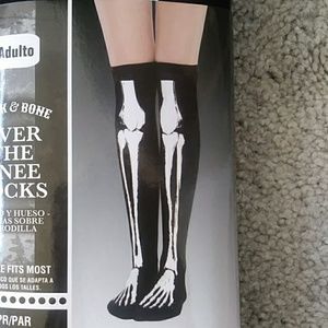 Skeleton Knee Socks